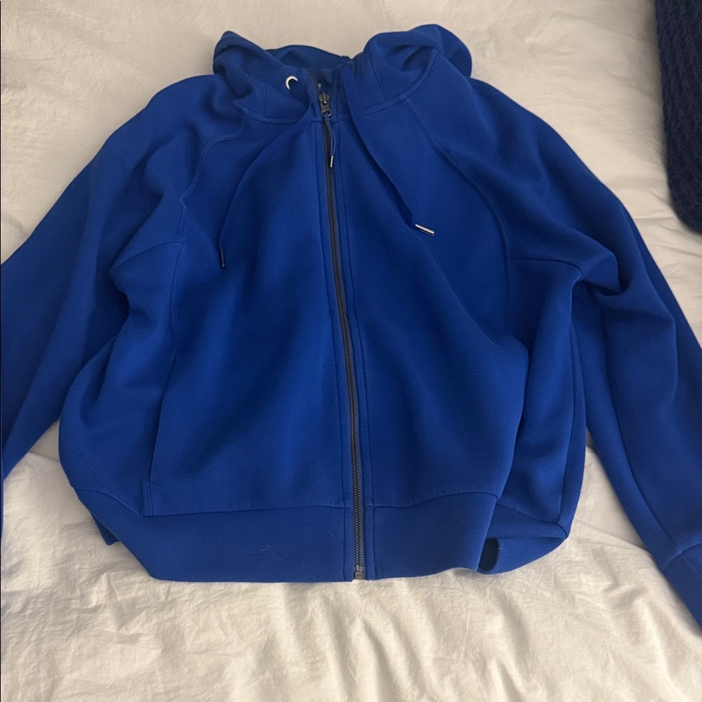 Air Essentials Blue Zip-Up Hoodie